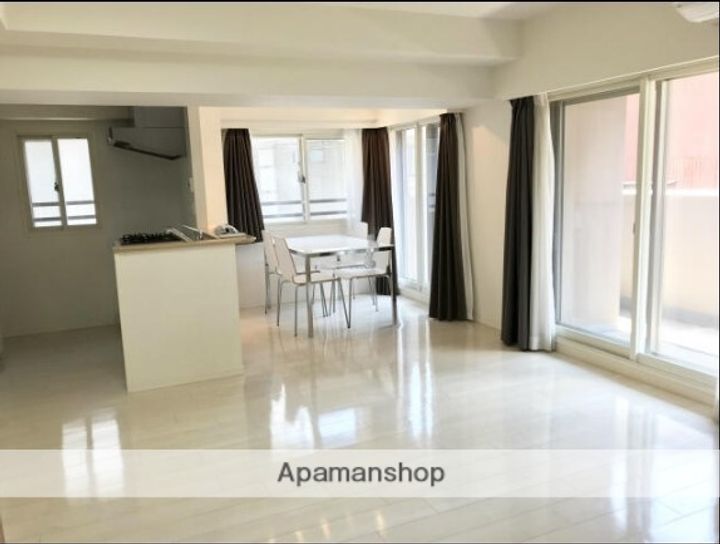 神奈川県川崎市中原区中丸子の賃貸マンションの居間