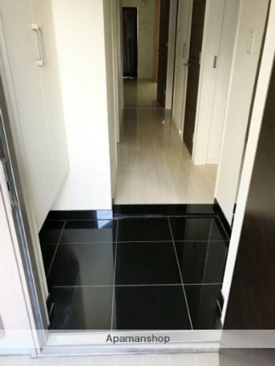 神奈川県川崎市中原区中丸子の賃貸マンションの玄関