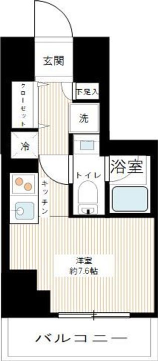 神奈川県横浜市中区寿町1丁目の賃貸マンションの間取り
