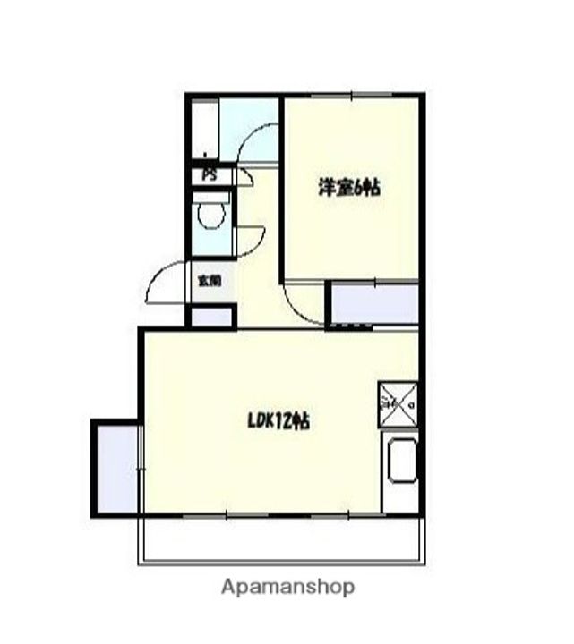神奈川県横浜市青葉区藤が丘2丁目の賃貸マンションの間取り
