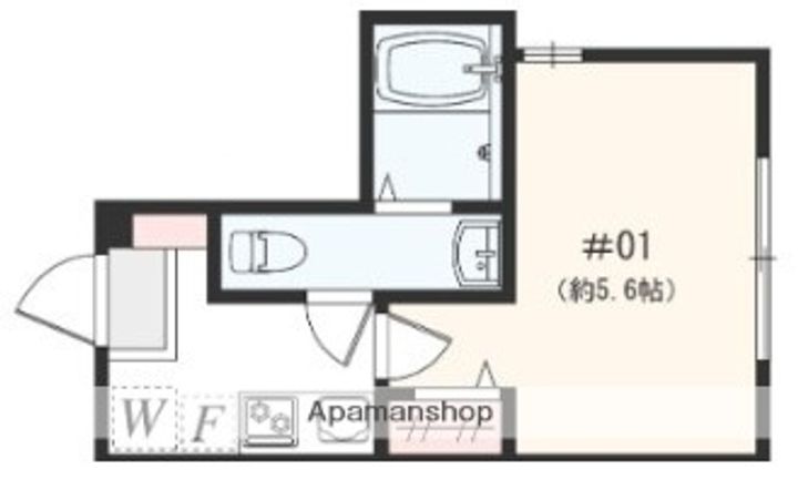 アザーレ・パッシオ矢部Aの間取り