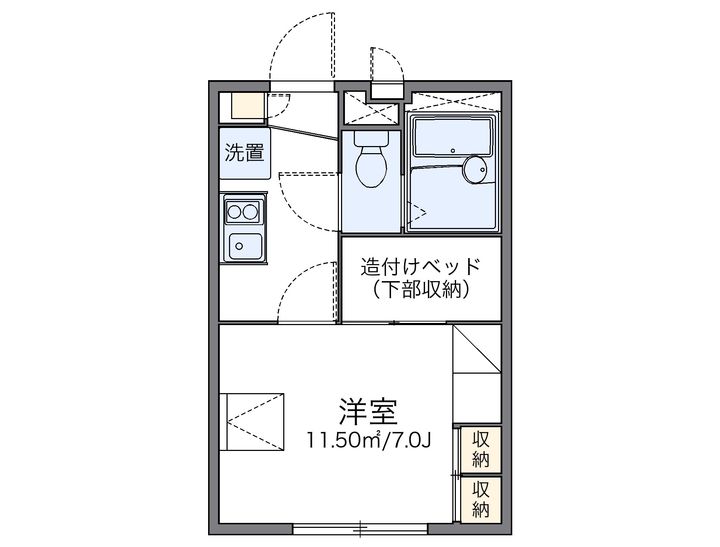 レオパレスMONTEMAREの間取り