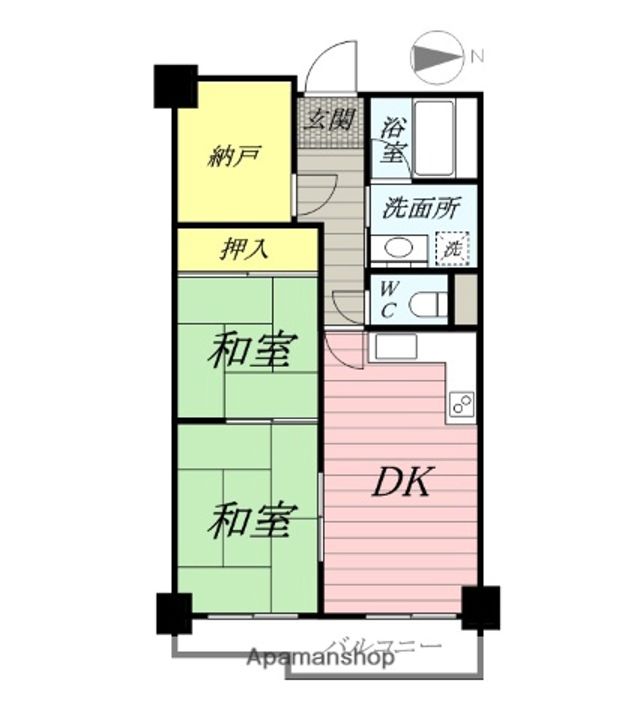 ソシエ弐番館の間取り