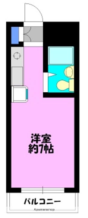 神奈川県茅ヶ崎市十間坂1丁目の賃貸アパートの間取り