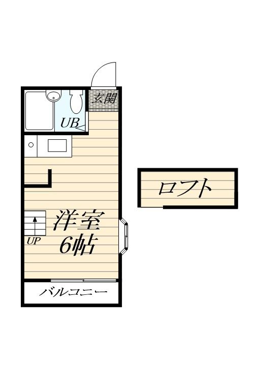 神奈川県茅ヶ崎市東海岸南2丁目の賃貸アパートの間取り