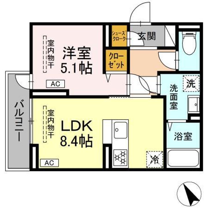 グリシーナ鵠沼石上の間取り