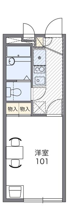 レオパレスチェリーメゾン湘南Ⅱの間取り
