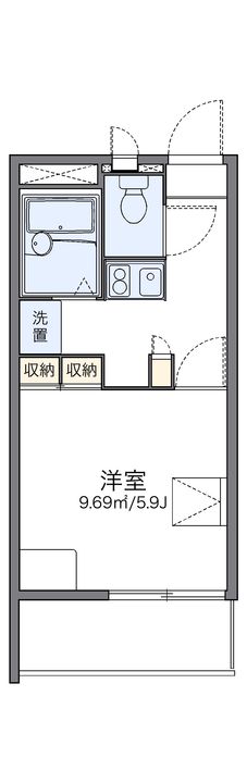 レオパレスISEYA101の間取り