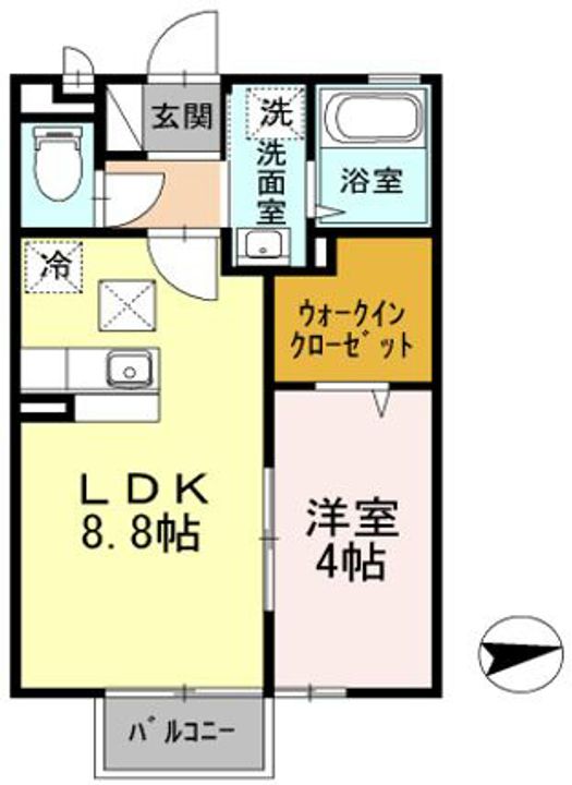 モナリエ稲荷森の間取り