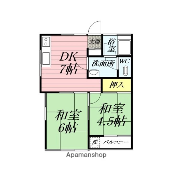 観月荘の間取り