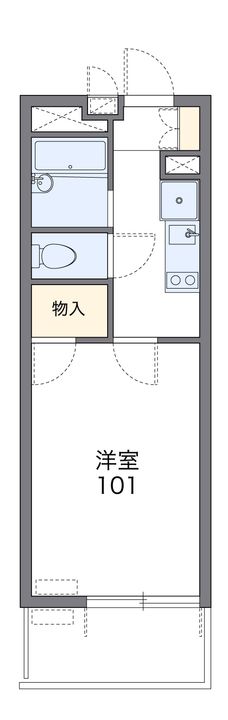 レオパレス代官町の間取り