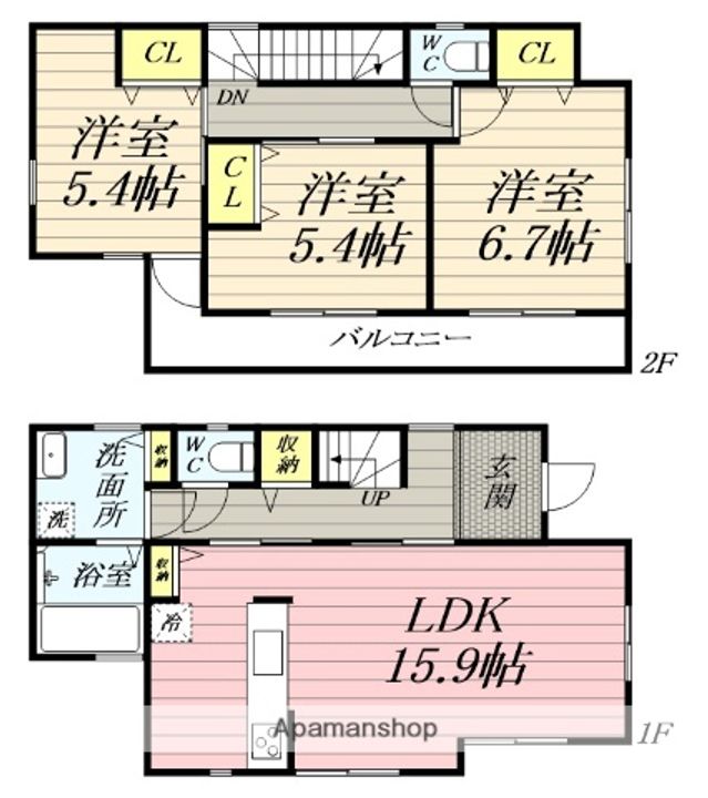 神奈川県藤沢市本鵠沼4丁目(一戸建)の賃貸物件の間取り