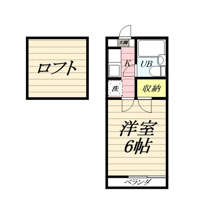 日美コーポの間取り