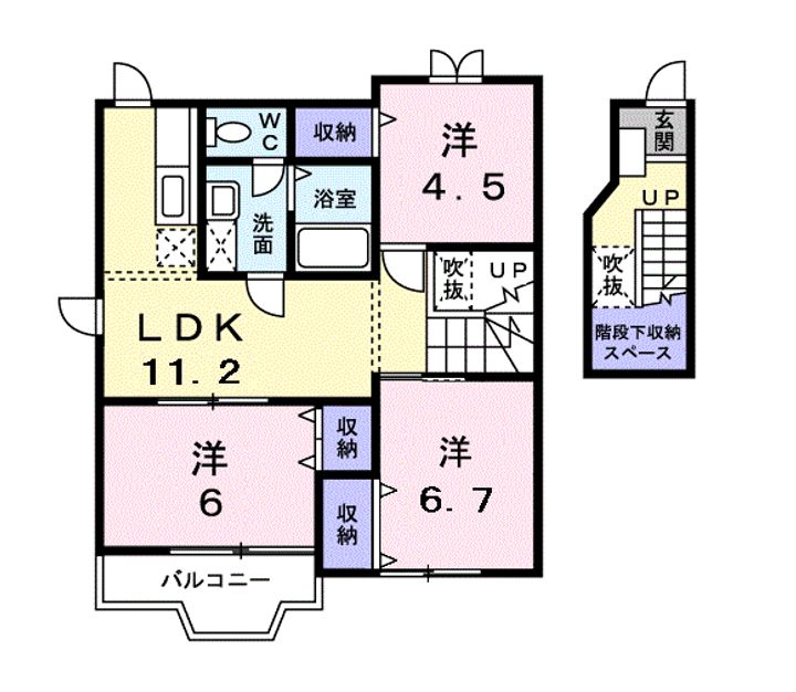 サニーヒルズの間取り