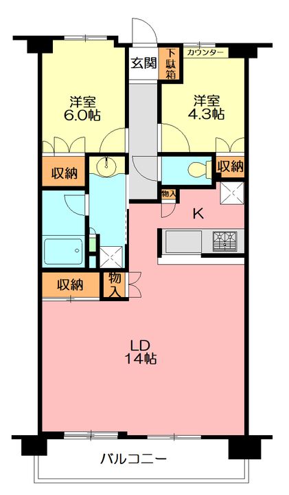 東急ドエル・アルス湘南台の間取り