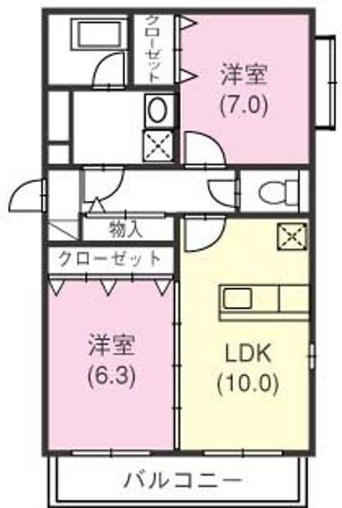 NYSマンション303の間取り
