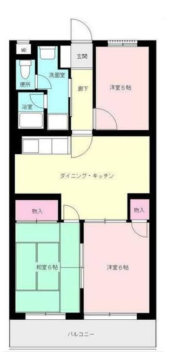 チェリーハイムⅡの間取り