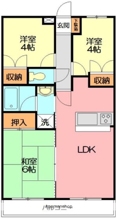 チェリーマンションの間取り