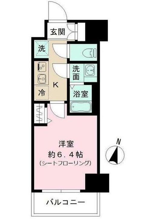 神奈川県平塚市明石町の賃貸マンションの間取り