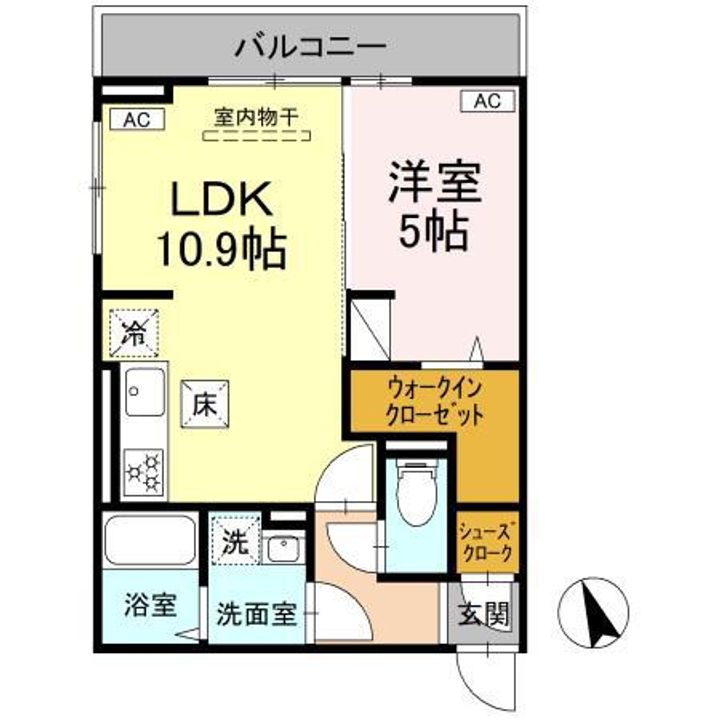 D’BLESS湘南藤沢の間取り