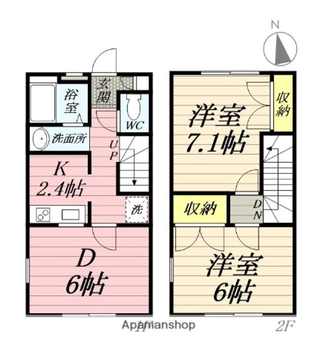 カワセミの間取り