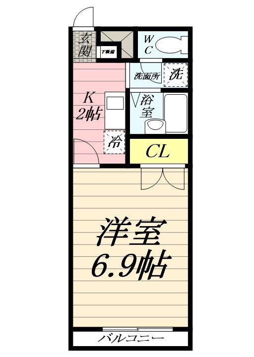 アンプルール 湘南ヒルズの間取り