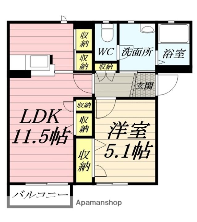 ソレーユ美鈴の間取り