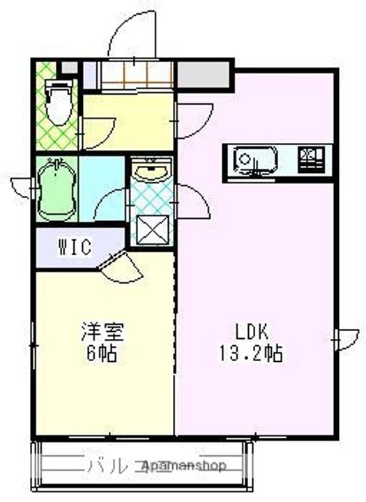 CUBE川名126の間取り