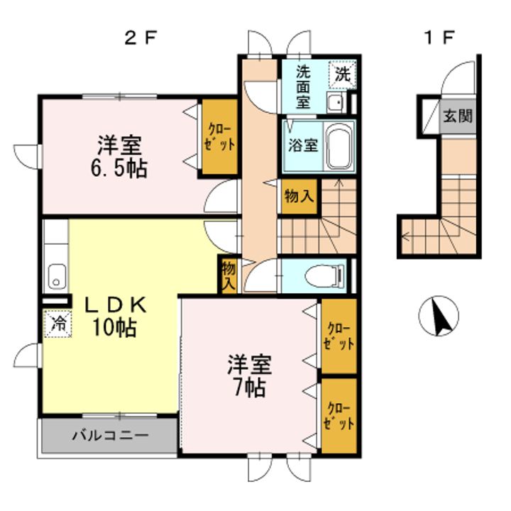 セジュール下瀬谷 Cの間取り