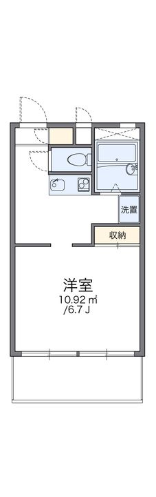 レオパレスプレシオEの間取り
