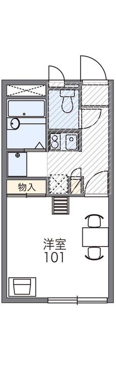レオパレスファイン113の間取り