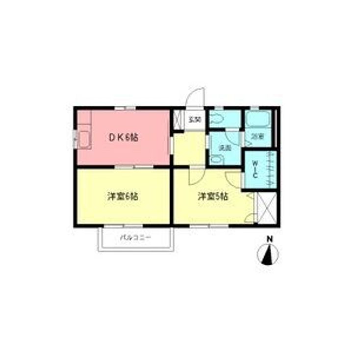 メゾンソレイユA201の間取り