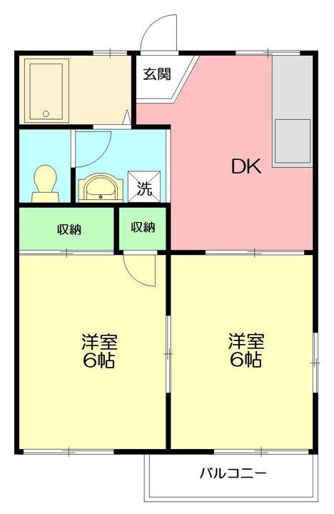 エコーハイツの間取り