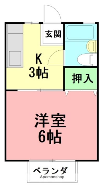 コーポサンライズの間取り