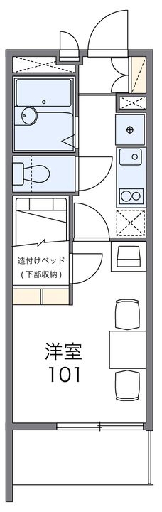 レオパレス山王103の間取り