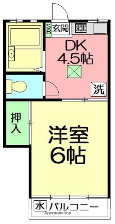 サーフサイド松浪の間取り