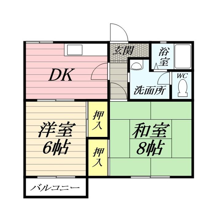 南鴨宮サニーハイツの間取り