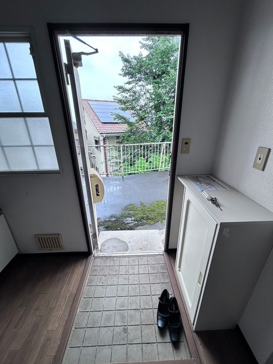 柚ノ木ハイツの玄関