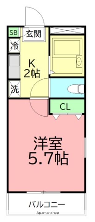 メローフラッツ湘南の間取り