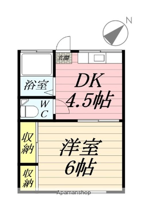 井村荘2号棟の間取り