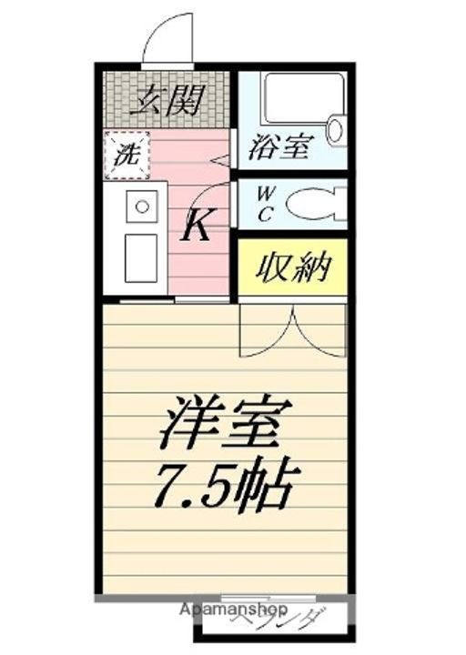 クロノス南矢名1番館202の間取り