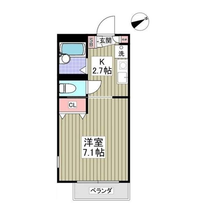 パステルハイツ 厚木の間取り