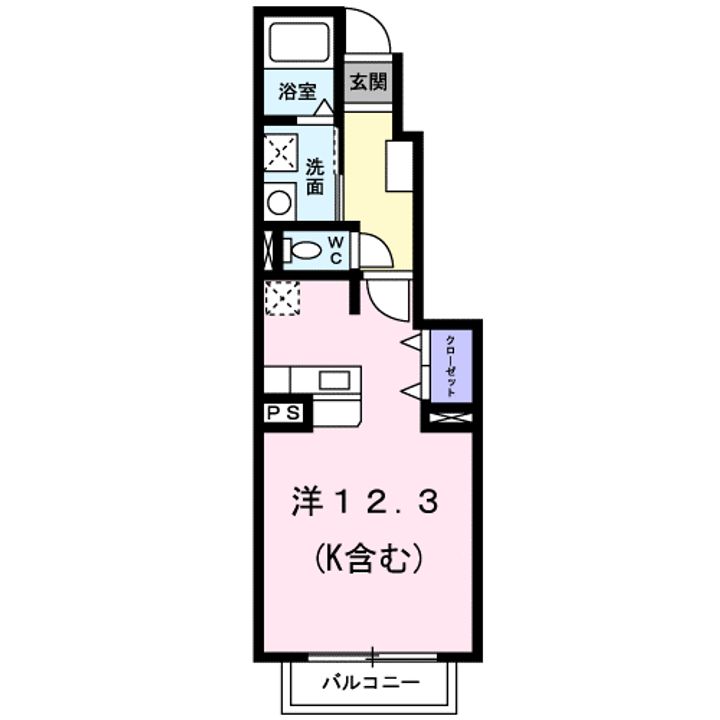 アイリスAの間取り