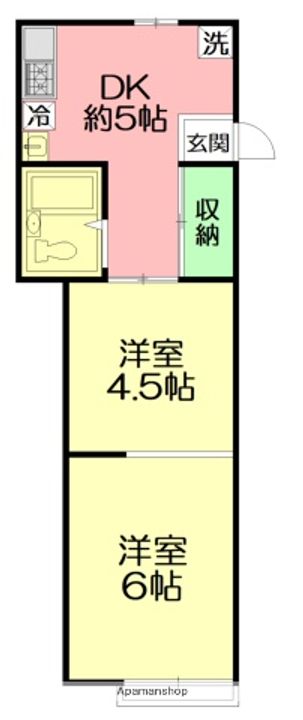 カーサ湘南205の間取り