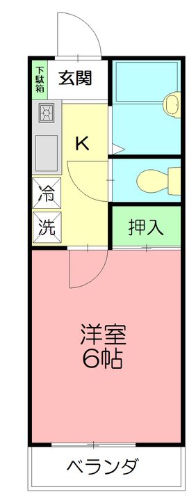 ベルビュー六会の間取り