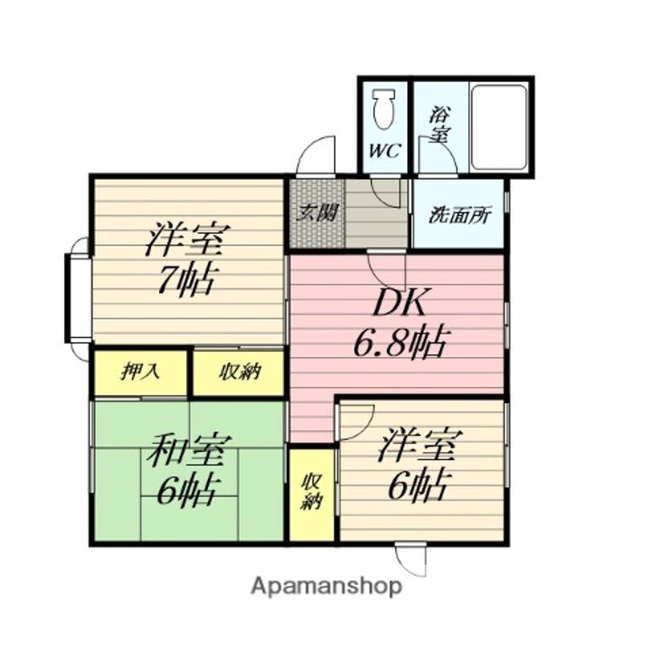 リバティー渋沢A棟の間取り