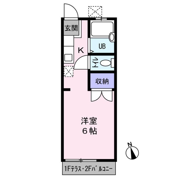 グリーンハイツ202の間取り