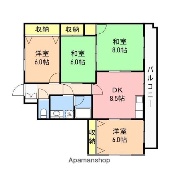 オークランド紫竹の間取り