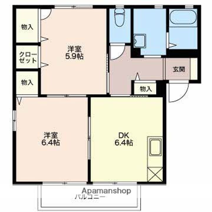 シャーメゾンランブルの間取り