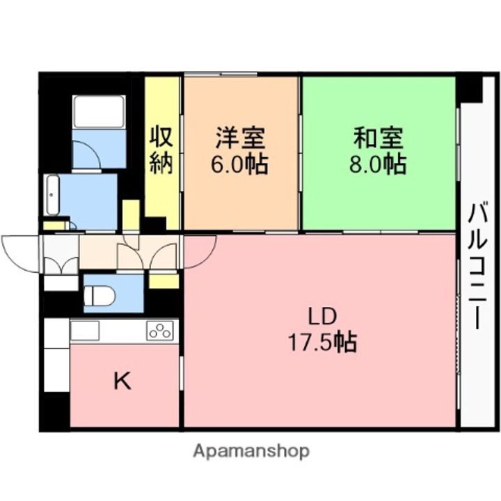 リバーシティ日東Ⅱの間取り